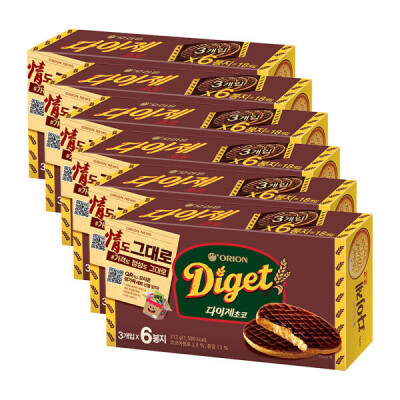 ORION/Diget Choco/6P/312g/x/6PCS