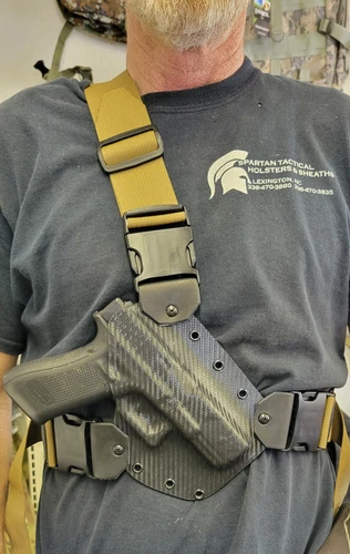 Fits BYRNA LE/SD (fits up to 4X) Chest Sling & Holster 2 Milspec Sling Adj