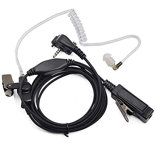 Trdio Covert Acoustic Tube Bodyguard Earpiece Headset with Mic for Yaesu Vertex Standard VX-230 VX-231 VX-298 VX-350 VX-351 VX-180 EVX-531 Two Way Radio Walkie Talkie