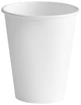 White Paper Cups, 8 oz, Disposable Hot and Cold Beverage Cups, 1000 Count