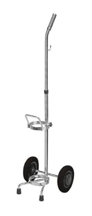 Drive DeVilbiss Healthcare 13002SV-6 Oxygen Cart, 38.5"- 43.25" Height, Pack of 6