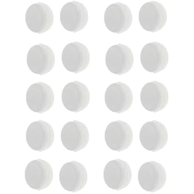 20Pcs White Rattle Box Noise Maker Insert Squeaker Plastic Ring Box Repair Fix Rattle Accessories Rattles and Rings 15mm