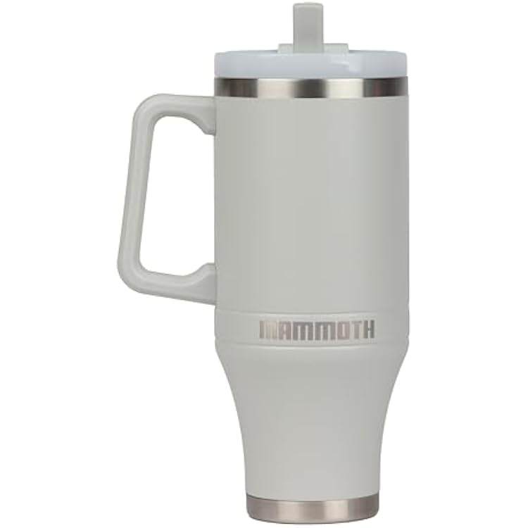 Mammoth Ascent Light Grey 40 oz Tumbler with Handle
