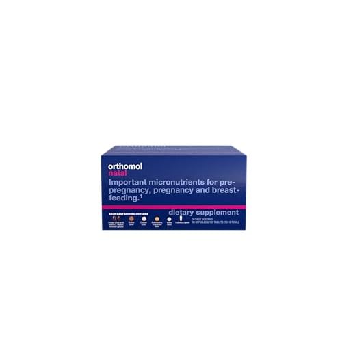 Orthomol Natal, Natal Supplement, Supports Health for Pre-Pregnancy, Pregnancy, and Breastfeeding, Tablets and Capsule Supplement, 30 Count Pack of 1