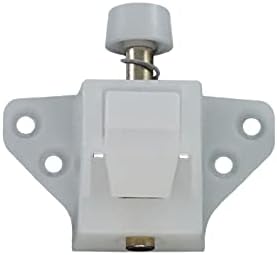 WRS Truth 3" Winged Secondary Patio Door Lock, Spring-Loaded, White