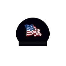 Arena Unisex Adult USA Latex Swim Cap Training and Fitness Swimming Chlorine Protection Secure Fit Reinforced Edge Soft Touch, Black/US Team, One Size