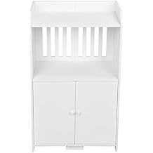 Double Door Bathroom Storage Cabinet Freestanding Cupboard Organizer Shelf Unit for Home Kitchen Furniture