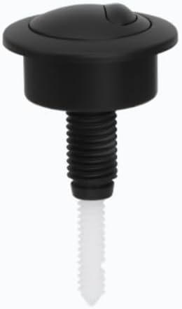 Black Dual Flush Push Button, Compatible Replacement for Twyford, Siamp Optima 49 Toilet Cistern Flush Valve Systems