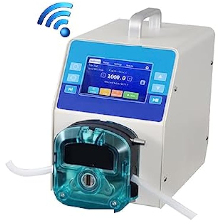 Filling Machine 7.8Lmin 600RPM AIP Peristaltic Pump Intelligent App Control Dosing Pump for Lab, Food and Beverage for Liquid and PasteS18,with Plug_AIP KPKK5000