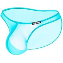 Gogobear Men's Briefs Ultra-thin Transparent Bulge Pouch Underwear Sexy Low Rise Breathable Panties