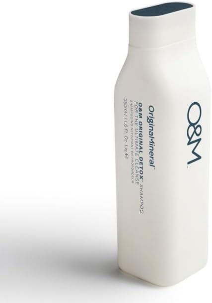 O&M Original Detox Shampoo 350ml – Colour Safe, Sulfate-Free, Vegan, PETA Certified, No Parabens, Silicones, MIT or Gluten – Australian Made in Recycled PCR Packaging