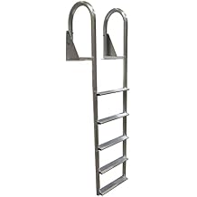 Dock Ladder, 5 Step, Flip Up, Welded, Aluminum