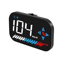 GPS Speedometer Digital Speedometer for Car, Heads up Display for Cars with Speed,Voltage,Speed Alarm (Single Segment/Four Segment), MPH Speedometer Suitable for All Vehicle