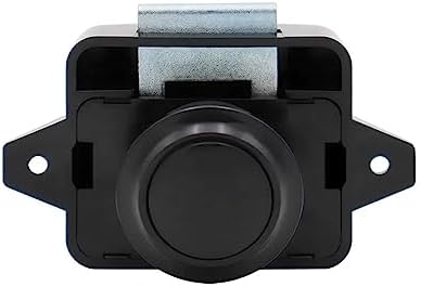 Encell Set of 5 Push Button Latch Cupboard for RV Camper Motor Home Caravan Black