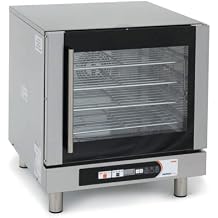 Nemco 6245 Electric convection oven with steam, countertop, 200-500 Degree, (4) half size pans, programmable