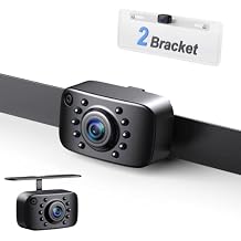 eRapta ERT01 HD Backup Camera Rear View License Plate Reverse Camera Universal for Pickup Truck Car SUV 149 Degree Perfect Angle Night Vision IP69K Level Waterproof