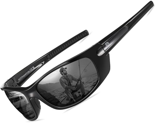DUCO Polarized Sports Sunglasses for Men Women UV400 Protection Sun Glasses for Cycling Fishing Running and Driving F101