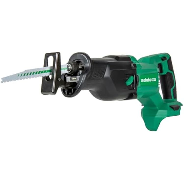 Metabo HPT 18V MultiVolt Cordless Reciprocating Saw, Orbital Cut Mode, 36% Less Vibration, 1-18 Stroke Length, 3,000 SPM, LED Light, Tool Body Only, CR18DBQ4