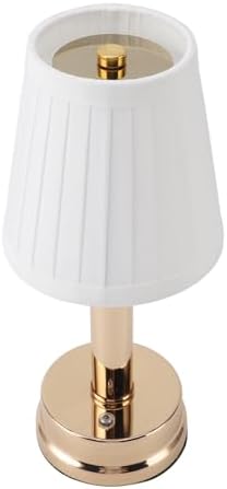 BAFOVY Rechargeable Desk Lamp Cordless, Dimmable 3 Color Temperature with Fabric Lampshade Table Lamp, Suitable for Hotels Bedside Table, Easy to Carry and Move Around