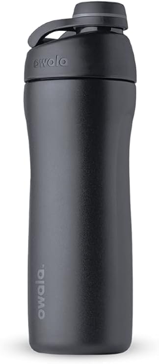 Owala Twist Stainless Steel Drinking Bottle with Screw Cap 560 ml Very Very Dark
