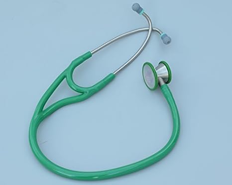 Virtuoso Dual Head Cardiology Stethoscope, Professional Quality, Classic Tube, KS-750 Green
