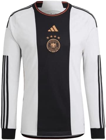 adidas Mens Soccer Germany 2022 Home Long Sleeve Jersey Large