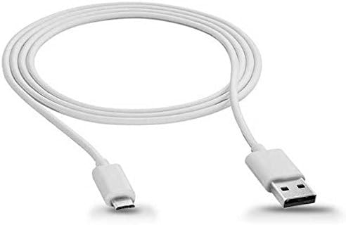 White 10ft Long USB Cable Rapid Charger Sync Power Wire Data Cord for Verizon Samsung Galaxy J3 Mission Eclipse - Verizon Samsung Galaxy J3 V - Verizon Samsung Galaxy J7 V 2017
