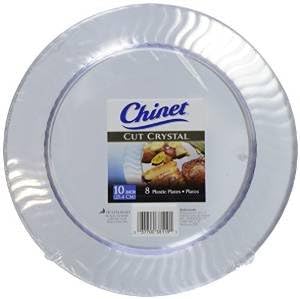 Chinet Cut Crystal 10 In Clear Plastic Plates