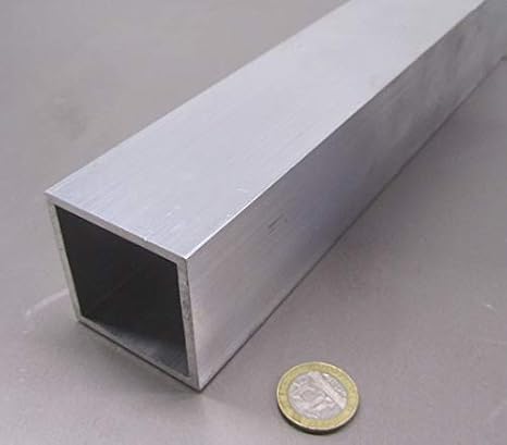 6061-T6 Aluminum Square Tube 2.00" OD x 1.75" ID x 6 Ft. Length 1 Pc.