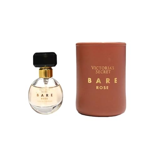 Victorias Secret Bare Rose 2 Piece Travel EDP & Candle Gift Set
