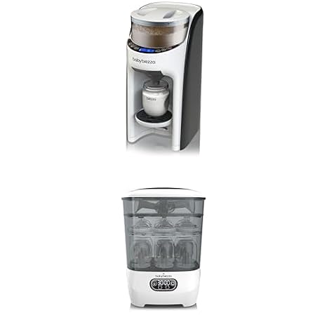 Bundle of Baby Brezza Formula Pro Advanced Formula Dispenser Machine + Baby Bottle Sterilizer and Dryer Advanced - 33% Faster