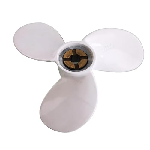 Xspeed Aluminum 3 Blades Outboard Propeller for Yamaha Engine 8hp Pin Drive,RH