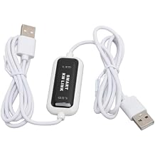 USB PC to PC Sync Data Link Mouse Keyboard Share for Smart KM Link Net Direct File Transfer Bridge, Beyond Keyboard and Mouse Sharing, ABS Material Computer Copy Cable