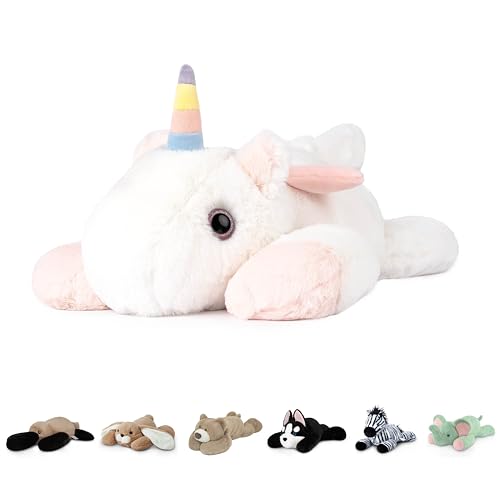Niuniu Daddy 20 3.3 lb Weighted Unicorn Stuffed Animal for Adults Kids, Giant Large Plush Toy, Soft Body Pillow for Sleeping, Huggable Gift for Everyday Comfort