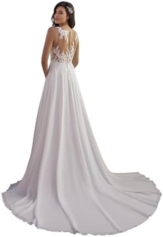 Beach Wedding Dresses for Bride 2025 Lace Boho Bridal Wedding Gowns WDW002