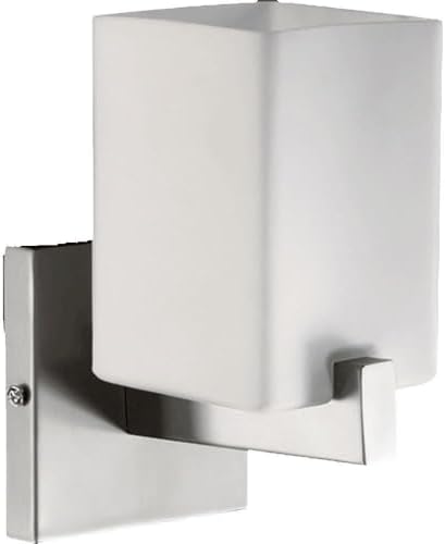 Quorum 5476-1-65 Contemporary Modern One Light Wall Mount from Modus Collection in Pewter, Nickel, Silver Finish,