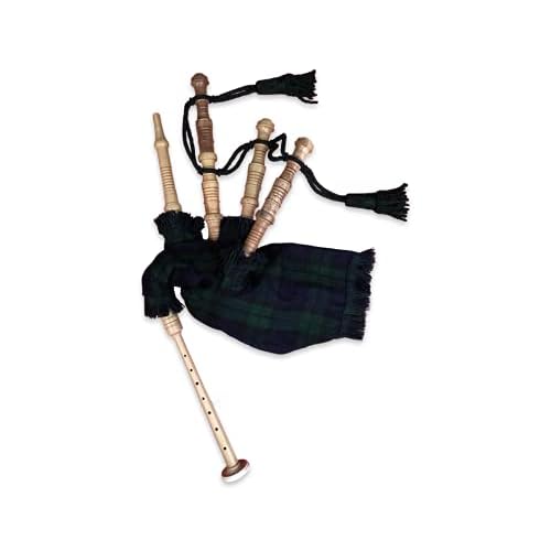 McWilliams Mini Miniature Bagpipe, Bagpipe for Beginners Playable Toy Gift BLACKWATCH