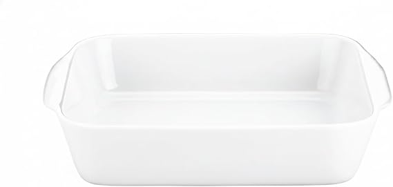 Pillivuyt Porcelain Medium 3-1/2-Cup, 6-3/4-Inch Square Baker