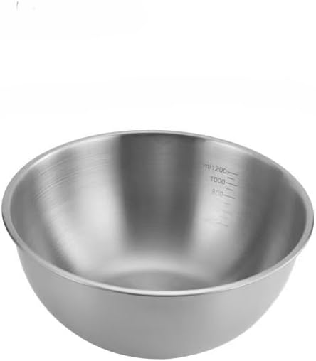 TaiCy Stainless steel Salad Bowl, 7" Round Design Fruit Bowl, Durable and Stylish Dining Accessory,Premium Non Toxic Metal, Easy to Clean 