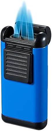 Visol Antero Blue Triple Torch Flame Refillable Gas Lighter (Shipped Without Butane)