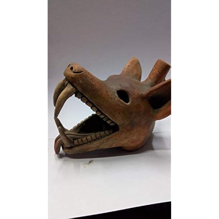 whistle death, dog xoloitzcuintle artesania Mictlantecuhtli, god of the dead, for halloween Mexican pre-Hispanic Aztec crafts