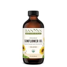 Banyan Botanicals Sunflower Oil Pure & Organic Sunflower Seed Oil for Skin, Body, Hair & More Multiple Sizes 8 oz Expeller Pressed Non GMO Chemical Free