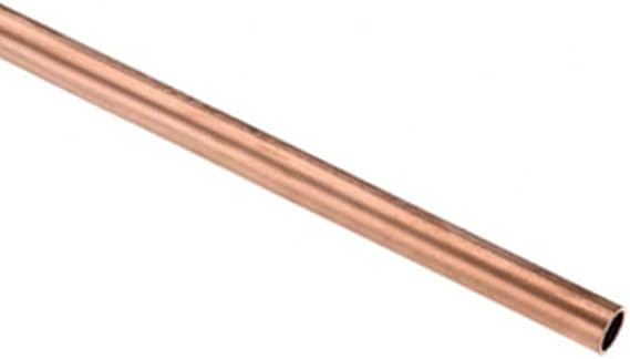 Copper Round Tube 15mm OD 1.5mm Wall Thickness 100mm Length Metal Seamless Straight Pipe Tubing