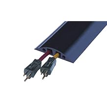 Checkers Industrial Safety Products Powerback RFD6-5 Durable Rubber Large Two Channel Duct Protector, Black, 5' Length
