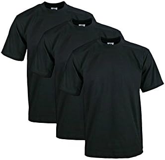 Pro Club Mens 3-Pack Heavyweight Cotton Short Sleeve Crew Neck T-Shirt