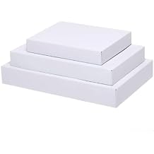 All Day Gifts 12-Pack White Gift Boxes with Lids Multi-Pack Gift Wrap Boxes for Clothes, Apparel, Christmas and Birthdays, Assorted Sizes