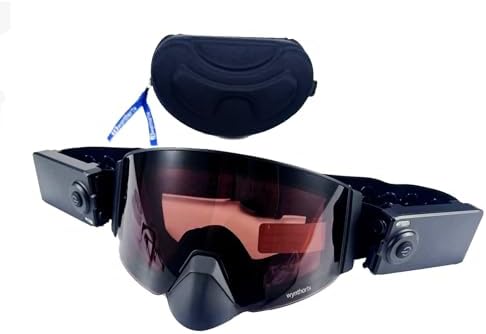 Heated Goggles Snowmobile Anti-Fog Magnetic Interchangeable Frameless 100% UV Lens OTG Electric Ski Goggle