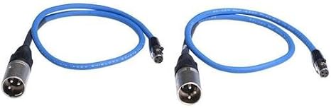 Sound Devices XL-2 Cables, 2 25-inch TA3-F to XLR-M (Male) Cables, Connects Balanced TA3 to XLR Inputs