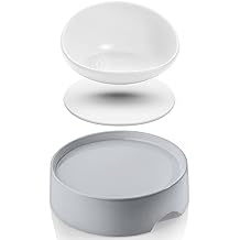 CatGuru Food Table and Ceramic Bowl Bundle