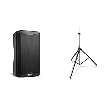 Alto Professional TS410 Powered PA Speaker with Pyle Universal Speaker Tripod Stand